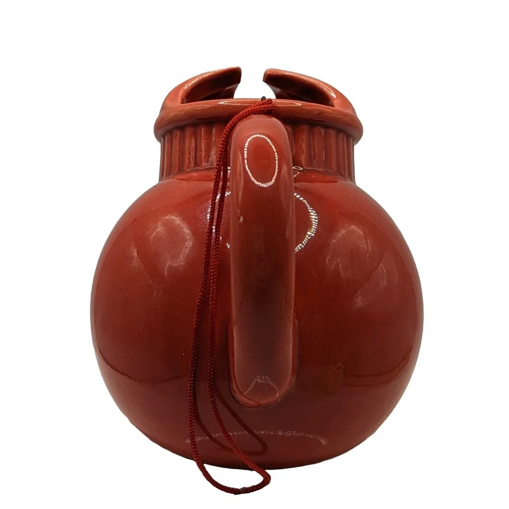 Seasons of Cannon Falls Red Orange‎ Ball Pitcher Yellow Disc Jug Ornaments